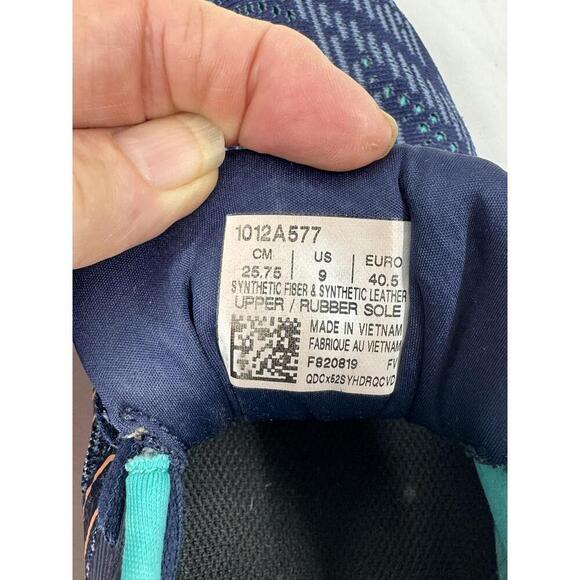 Asics Navy GT-2000 Trail Sneakers Aqua Accents Womens Shoes Size 9‎ - Picture 6 of 6